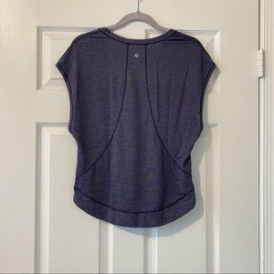 Lululemon Blue Cap Sleeve Top